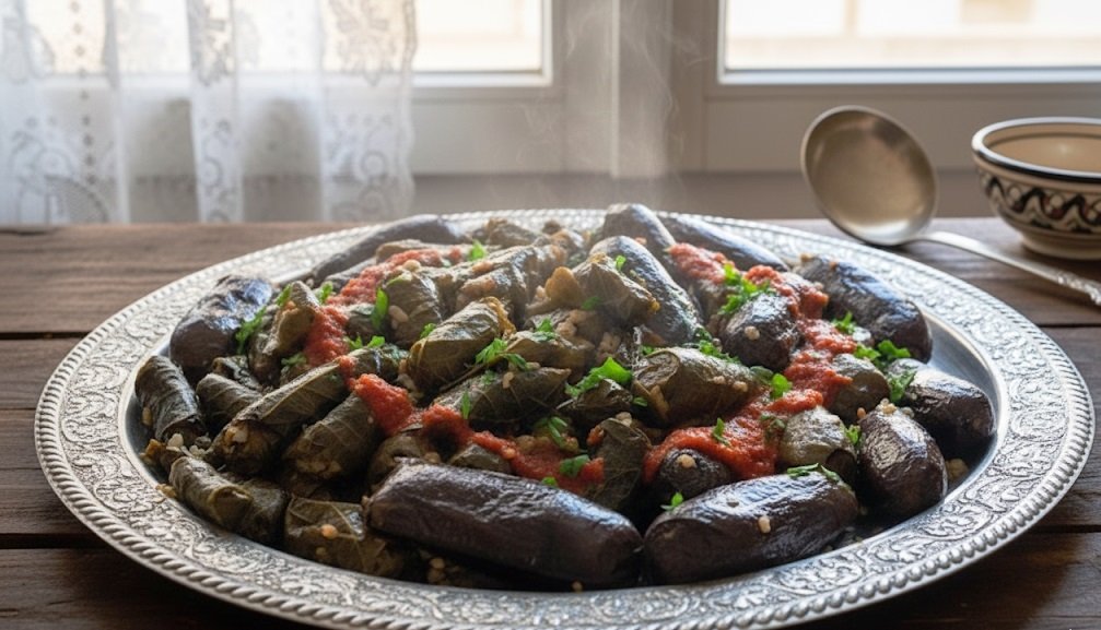 طريقة عمل محشي ورق العنب والباذنجان بخطوات سهلة ومكونات متوفرة