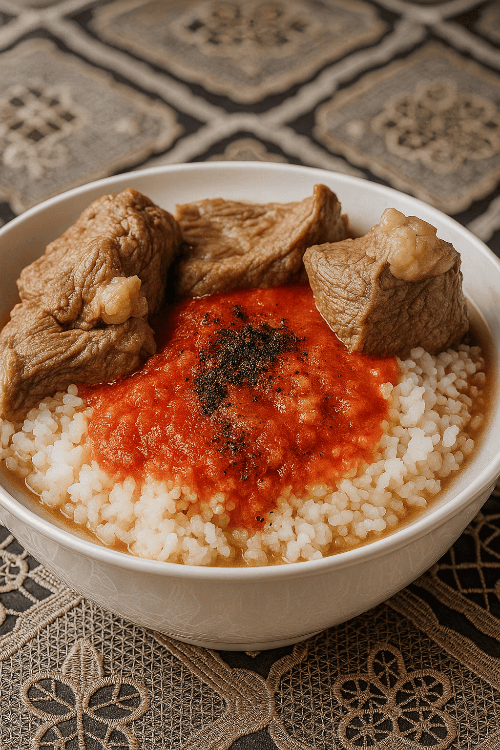 طريقة عمل الفتة المصرية بالصلصة والثوم واللحمة المسلوقة | وصفة العيد الأصيلة