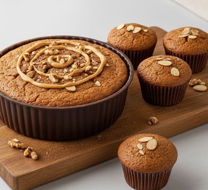 كيكة الـ 10 دقائق بدون دقيق ولا سكر.. مستحيل تصدقوا إنها صحية! 😱🍰