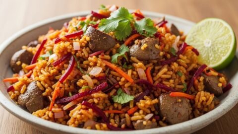 طريقة عمل الأرز بالبنجر والجزر وكبد الدجاج: وجبة اقتصادية لعلاج الأنيميا وطعم خيالي