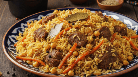 الأرز الأوزبكي الأصلي (البخاري) بأسرار المطاعم.. طعم سيهزم كل الأطباق!